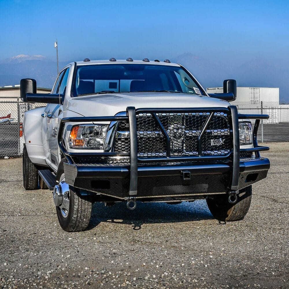 Westin 58 - 31175 Dodge Ram 2500/3500 2010 - 2018 HDX Bandit Front Bumper Non - Winch Black Finish - Rugged Truck Gear