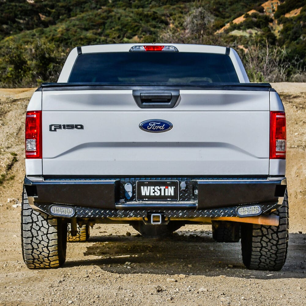 Westin 58 - 341105 Ford F150 2015 - 2020 HDX Bandit Rear Bumper Black Finish - Rugged Truck Gear