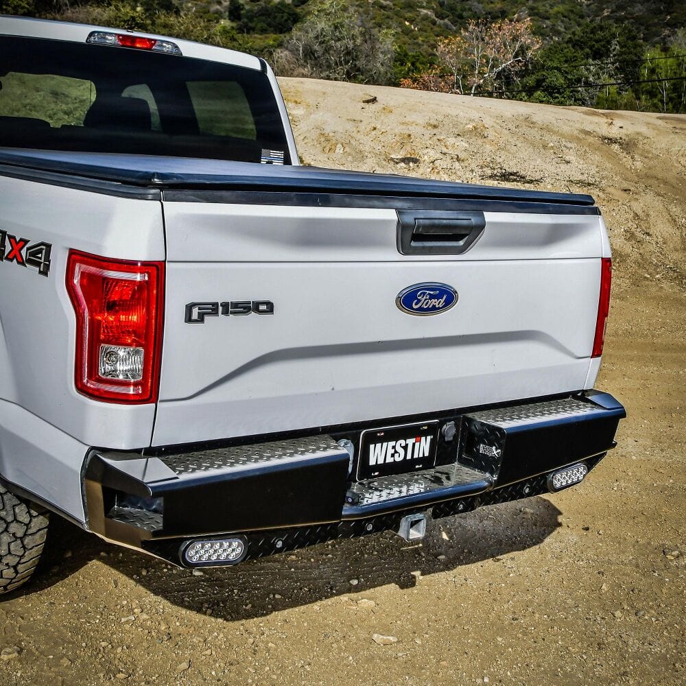 Westin 58 - 341105 Ford F150 2015 - 2020 HDX Bandit Rear Bumper Black Finish - Rugged Truck Gear