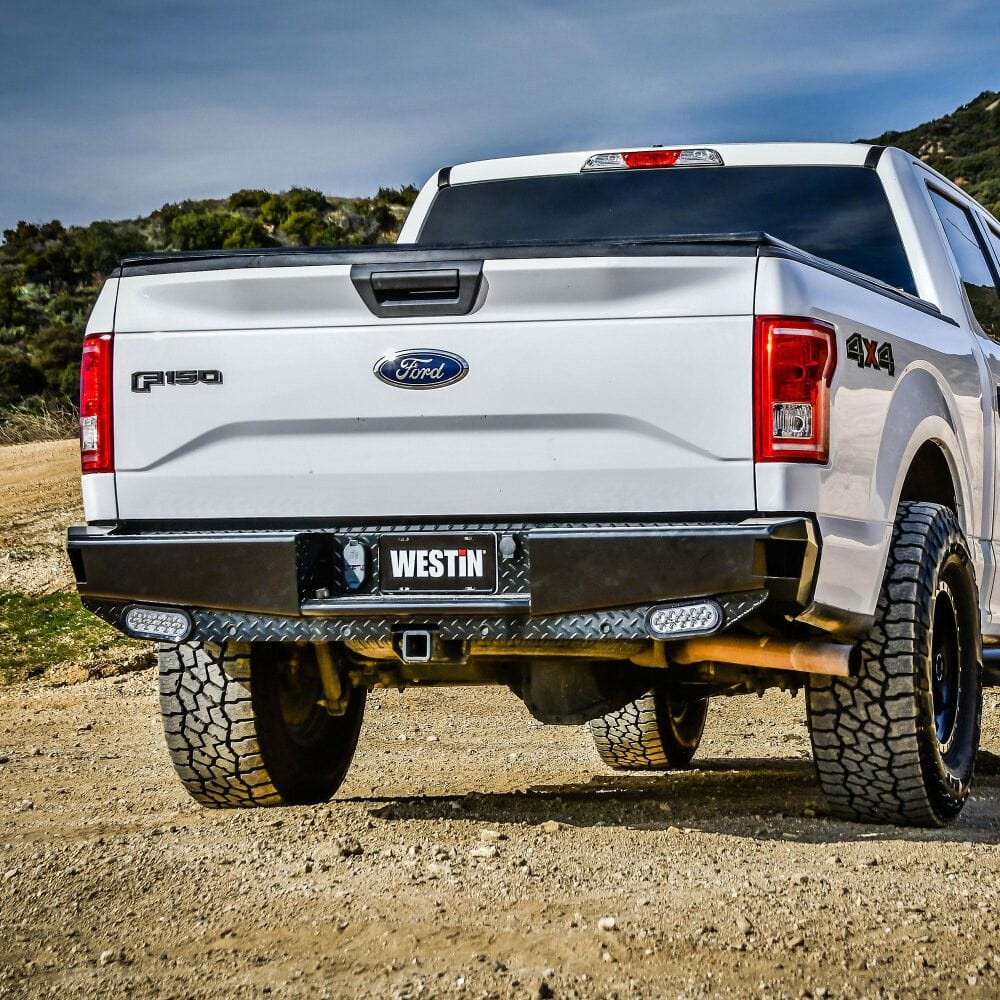 Westin 58 - 341105 Ford F150 2015 - 2020 HDX Bandit Rear Bumper Black Finish - Rugged Truck Gear