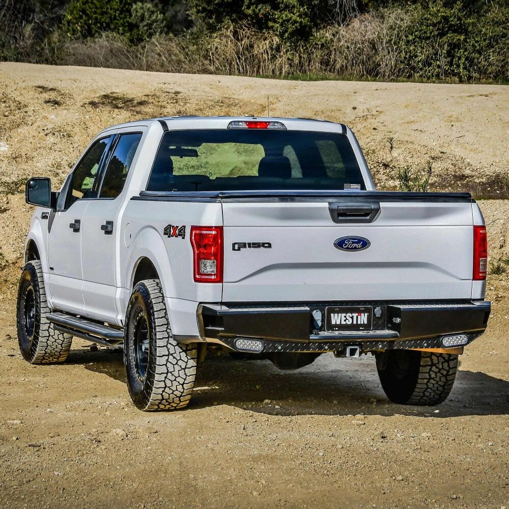 Westin 58 - 341105 Ford F150 2015 - 2020 HDX Bandit Rear Bumper Black Finish - Rugged Truck Gear