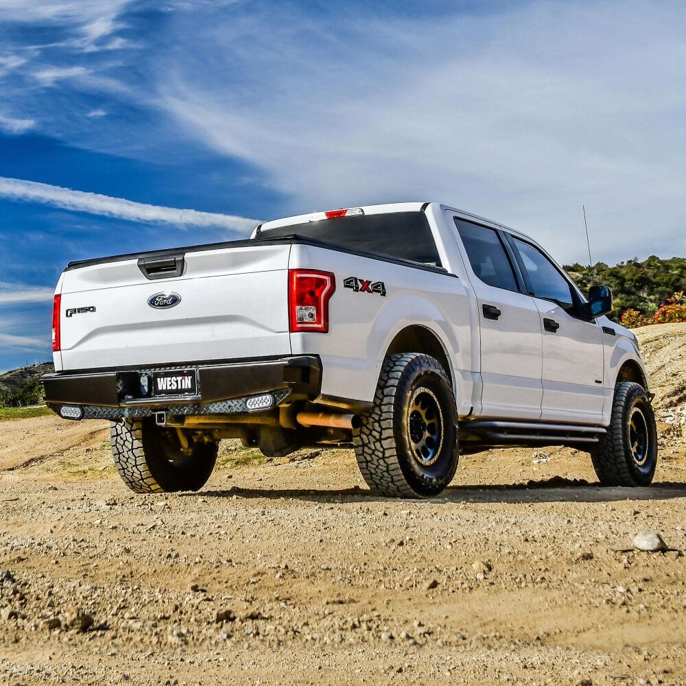 Westin 58 - 341105 Ford F150 2015 - 2020 HDX Bandit Rear Bumper Black Finish - Rugged Truck Gear