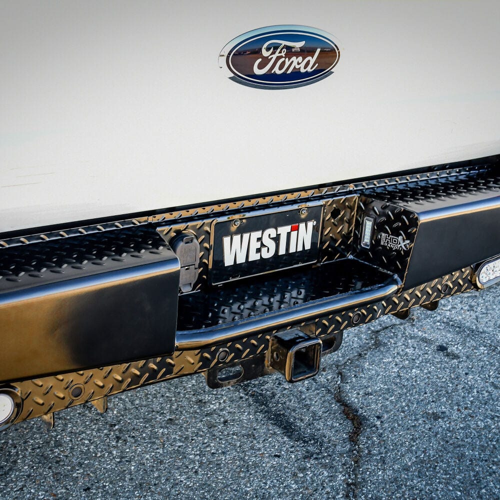 Westin 58 - 341125 Ford F250/F350 Superduty 2017 - 2022 HDX Bandit Rear Bumper Black Finish - Rugged Truck Gear