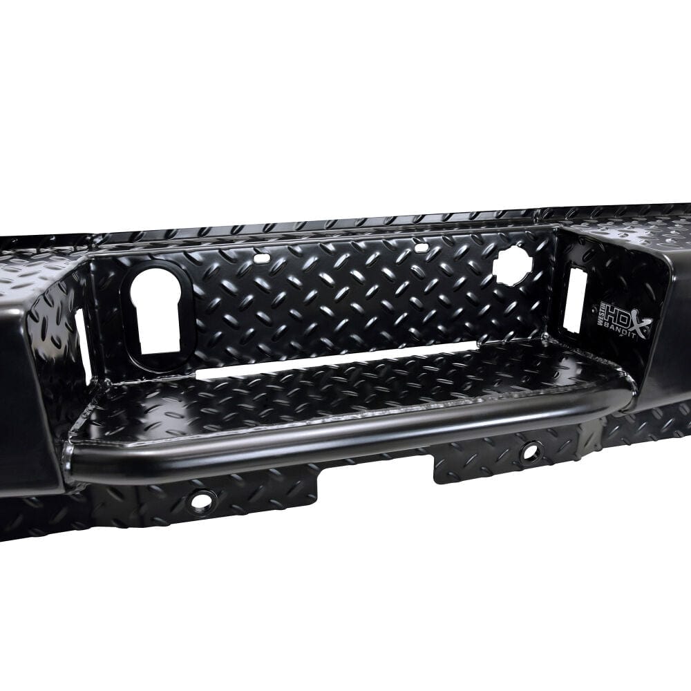 Westin 58 - 341155 Chevy Silverado 2500/3500 HD 2015 - 2019 HDX Bandit Rear Bumper Black Finish - Rugged Truck Gear
