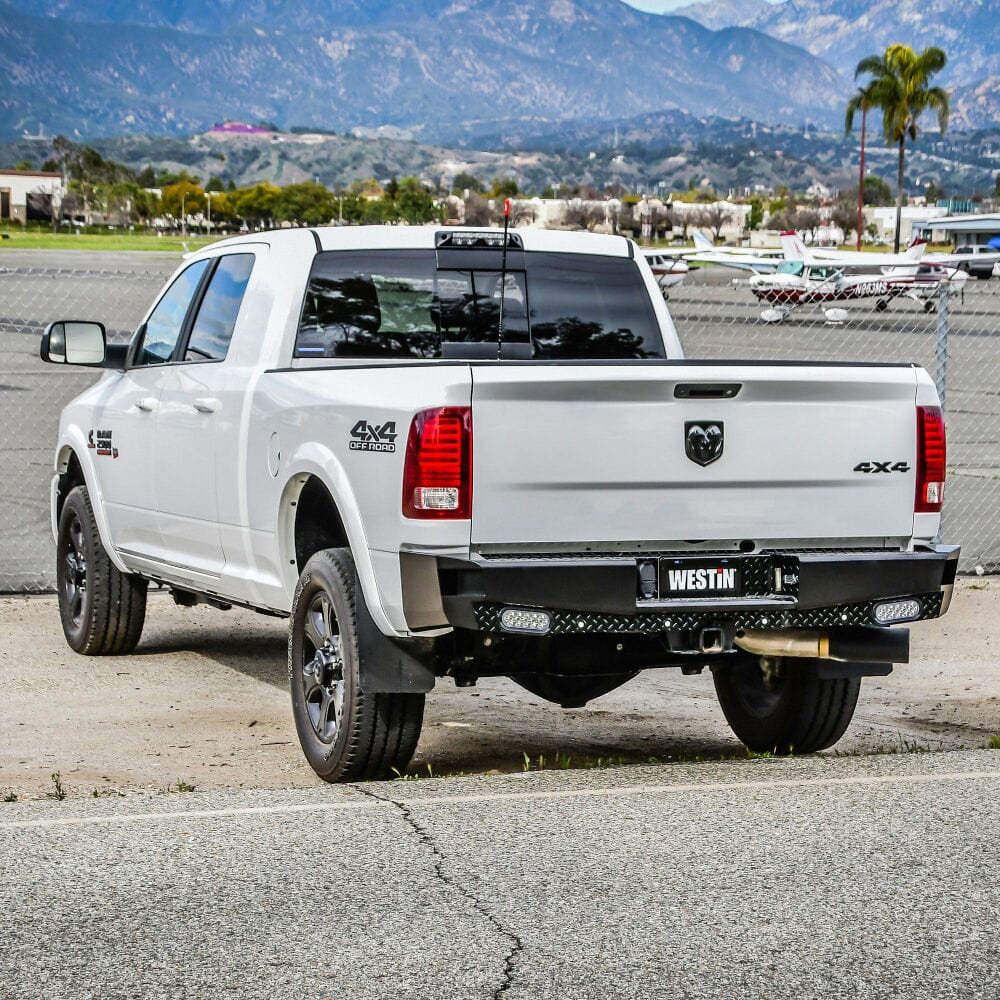 Westin 58 - 341175 Dodge Ram 1500 2009 - 2018 HDX Bandit Rear Bumper Black Finish - Rugged Truck Gear