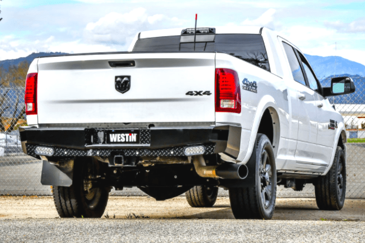 Westin 58 - 341175 Dodge Ram 1500 2009 - 2018 HDX Bandit Rear Bumper Black Finish - Rugged Truck Gear