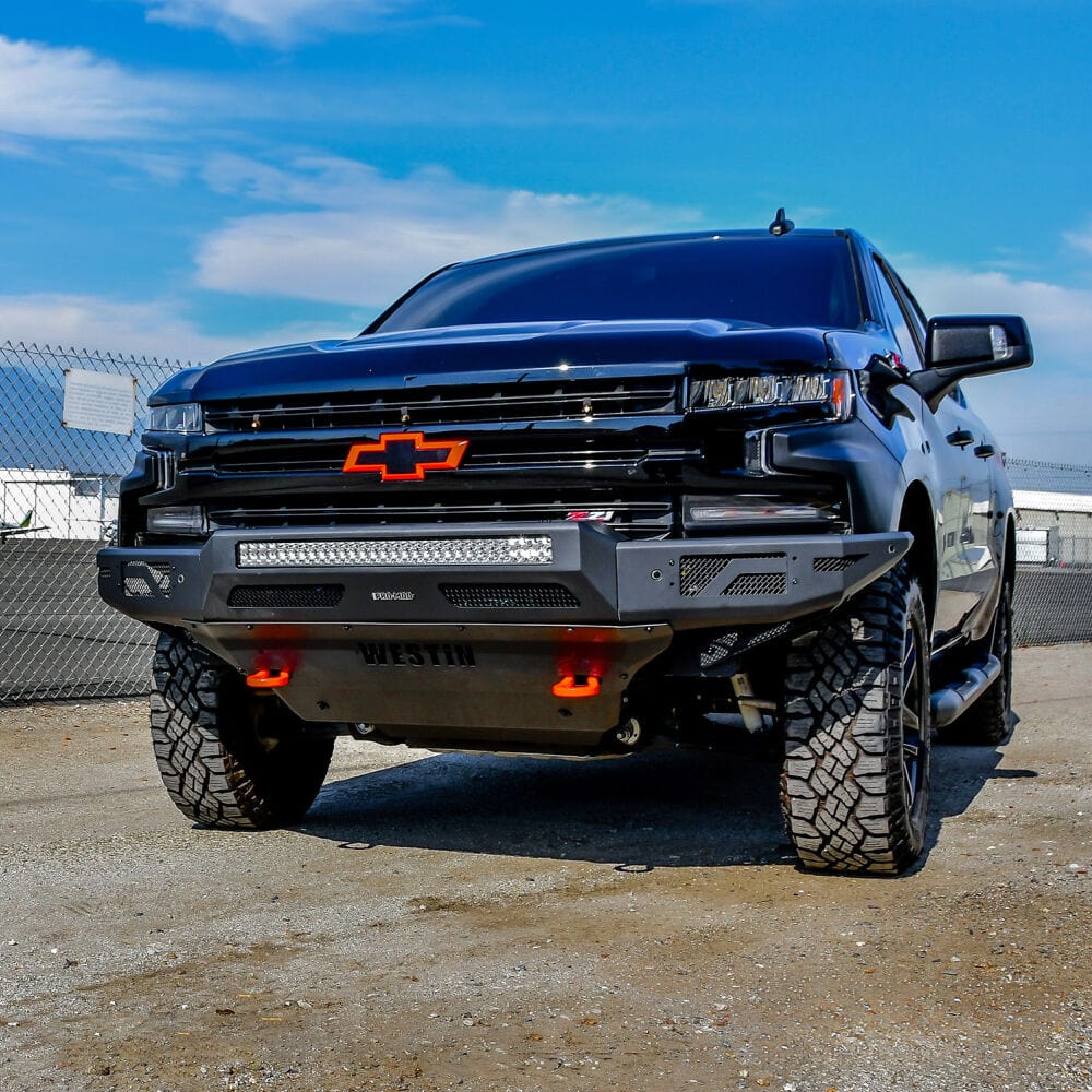 Westin 58 - 41215 Chevy Silverado 1500 2019 - 2022 Pro - Mod Front Bumper Non - Winch - Rugged Truck Gear