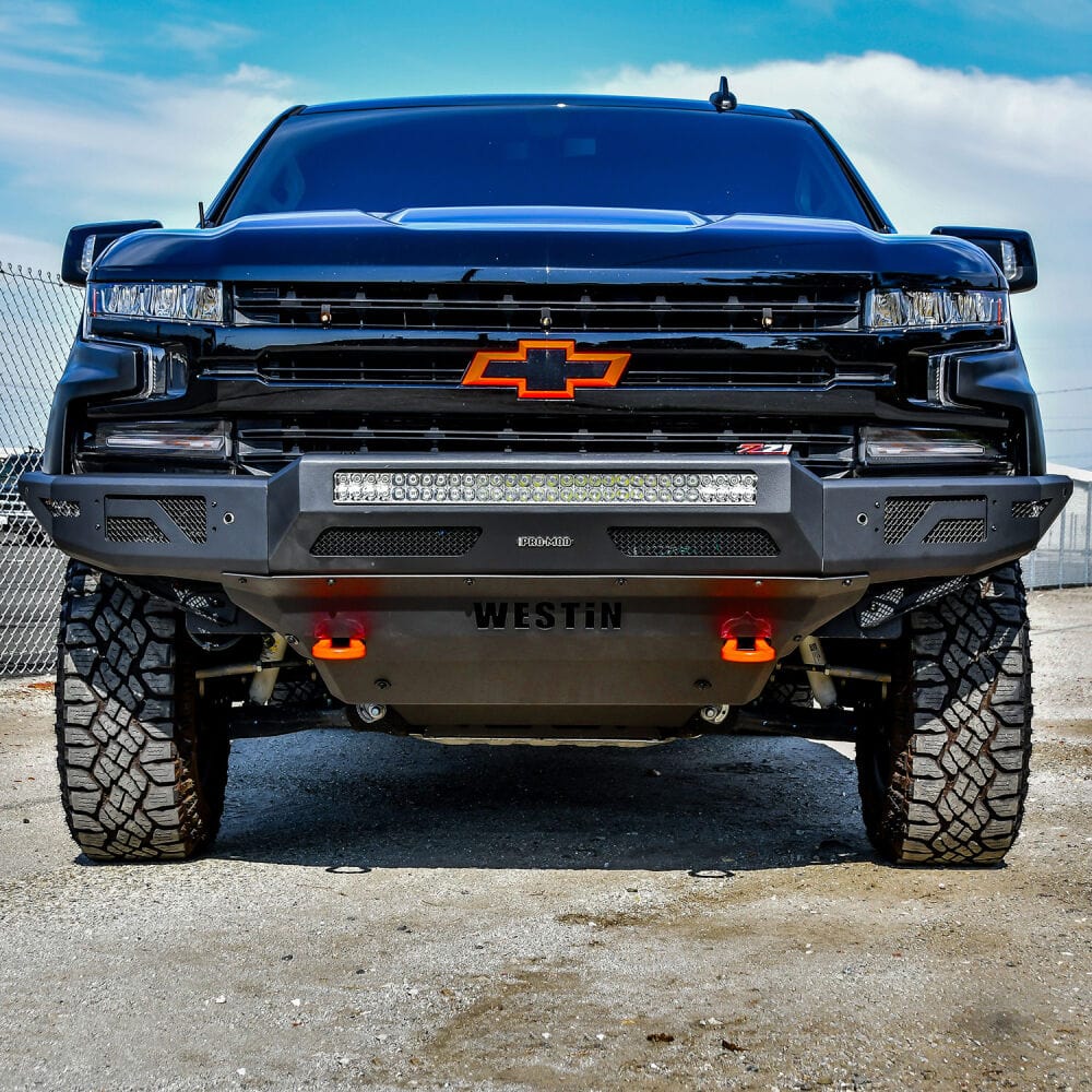 Westin 58 - 41215 Chevy Silverado 1500 2019 - 2022 Pro - Mod Front Bumper Non - Winch - Rugged Truck Gear