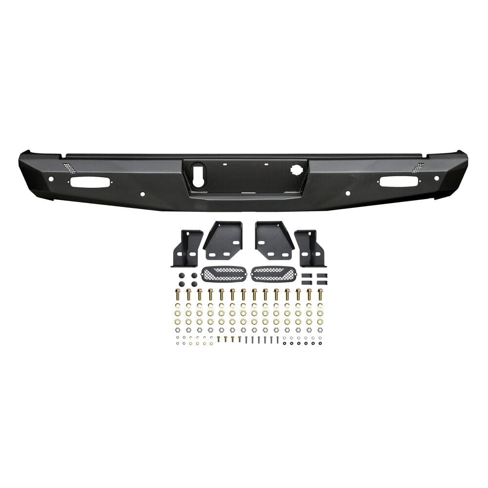 Westin 58 - 421005 GMC Sierra 1500 2014 - 2018 Pro - Series Rear Bumper Black Finish - Rugged Truck Gear