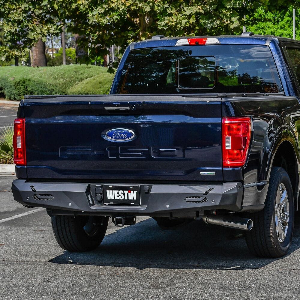 Westin 58 - 421015 Ford F150 2015 - 2020 Pro - Series Rear Bumper Black Finish - Rugged Truck Gear