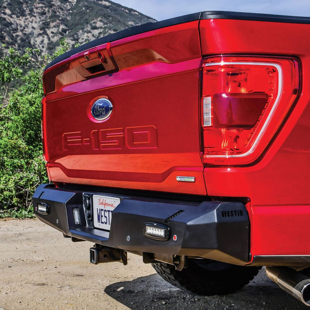 Westin 58 - 421015 Ford F150 2015 - 2020 Pro - Series Rear Bumper Black Finish - Rugged Truck Gear