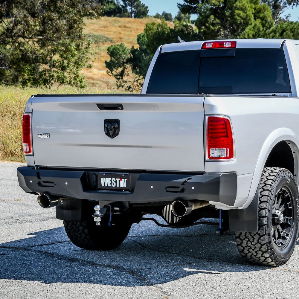 Westin 58 - 421025 Dodge Ram 2500/3500 2010 - 2021 Pro - Series Rear Bumper Black Finish - Rugged Truck Gear