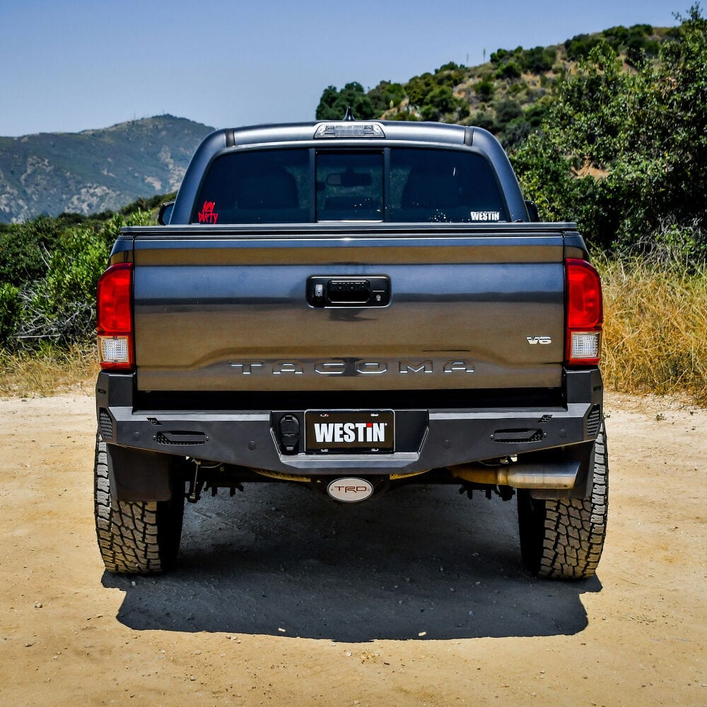 Westin 58 - 421045 Toyota Tacoma 2016 - 2023 Pro - Series Rear Bumper Black Finish - Rugged Truck Gear