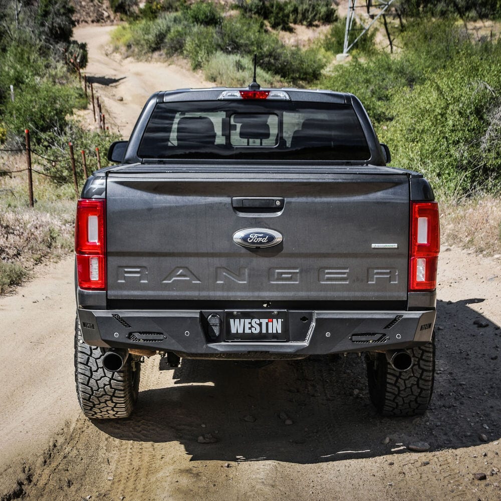 Westin 58 - 421085 Ford Ranger 2019 - 2022 Pro - Series Rear Bumper Black Finish - Rugged Truck Gear