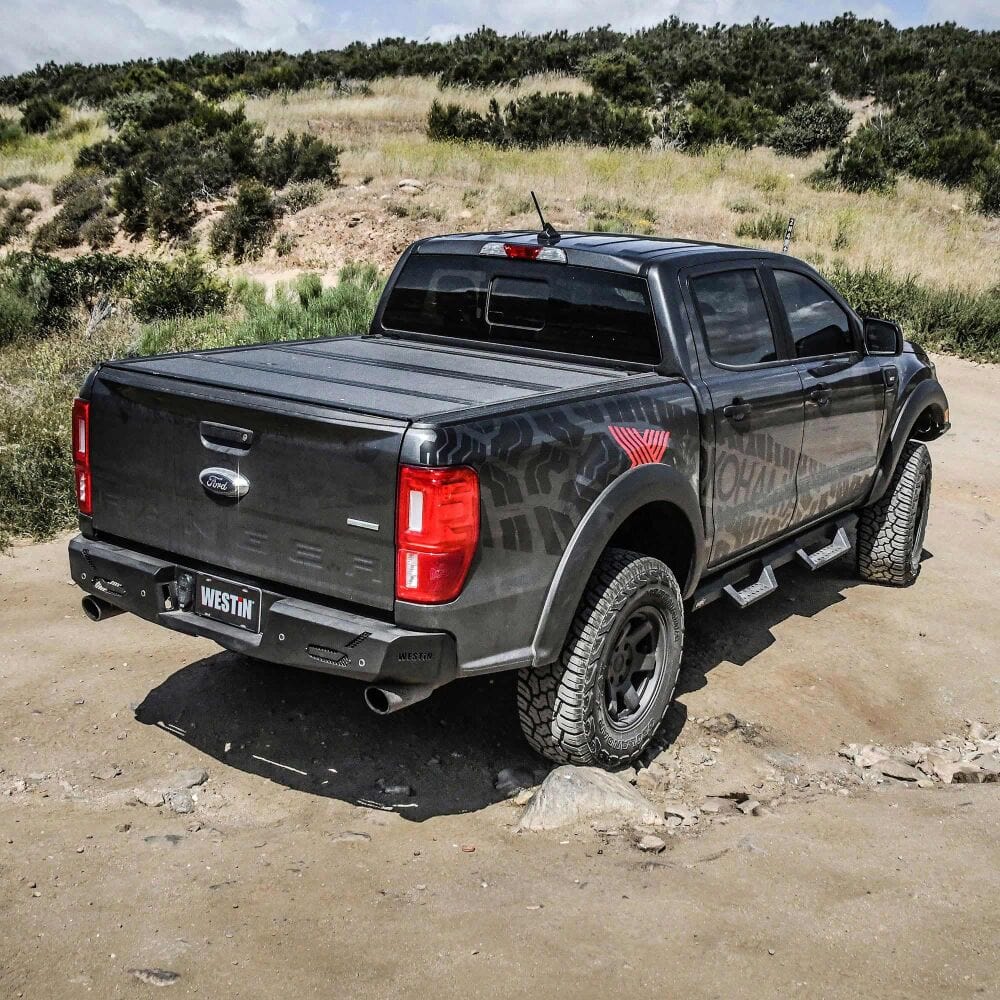 Westin 58 - 421085 Ford Ranger 2019 - 2022 Pro - Series Rear Bumper Black Finish - Rugged Truck Gear
