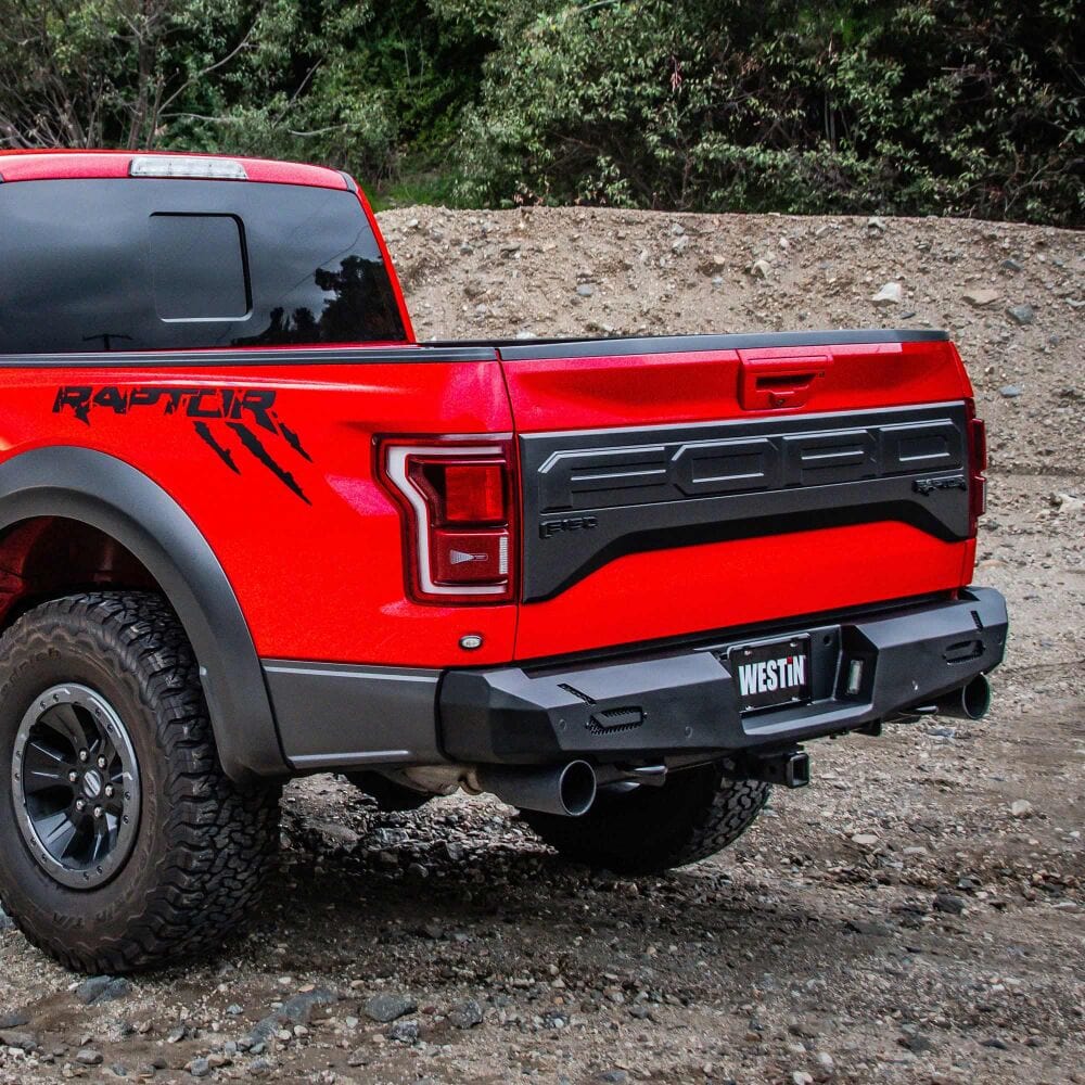 Westin 58 - 421145 Ford F150 Raptor 2017 - 2020 Pro - Series Rear Bumper Black Finish - Rugged Truck Gear