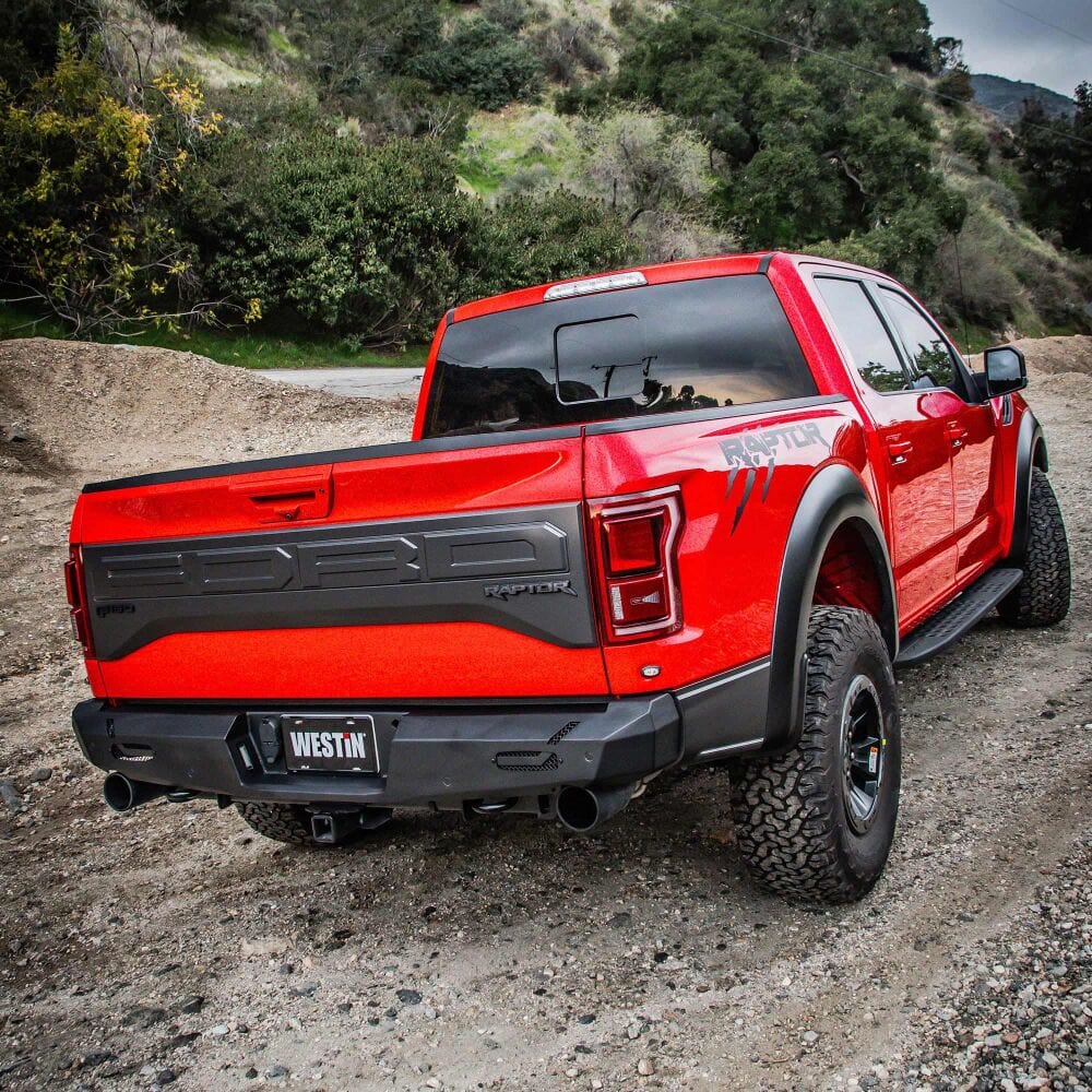Westin 58 - 421145 Ford F150 Raptor 2017 - 2020 Pro - Series Rear Bumper Black Finish - Rugged Truck Gear