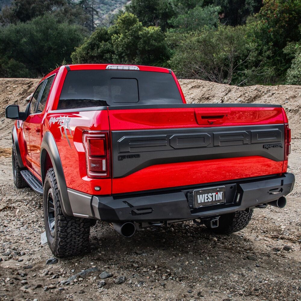 Westin 58 - 421145 Ford F150 Raptor 2017 - 2020 Pro - Series Rear Bumper Black Finish - Rugged Truck Gear
