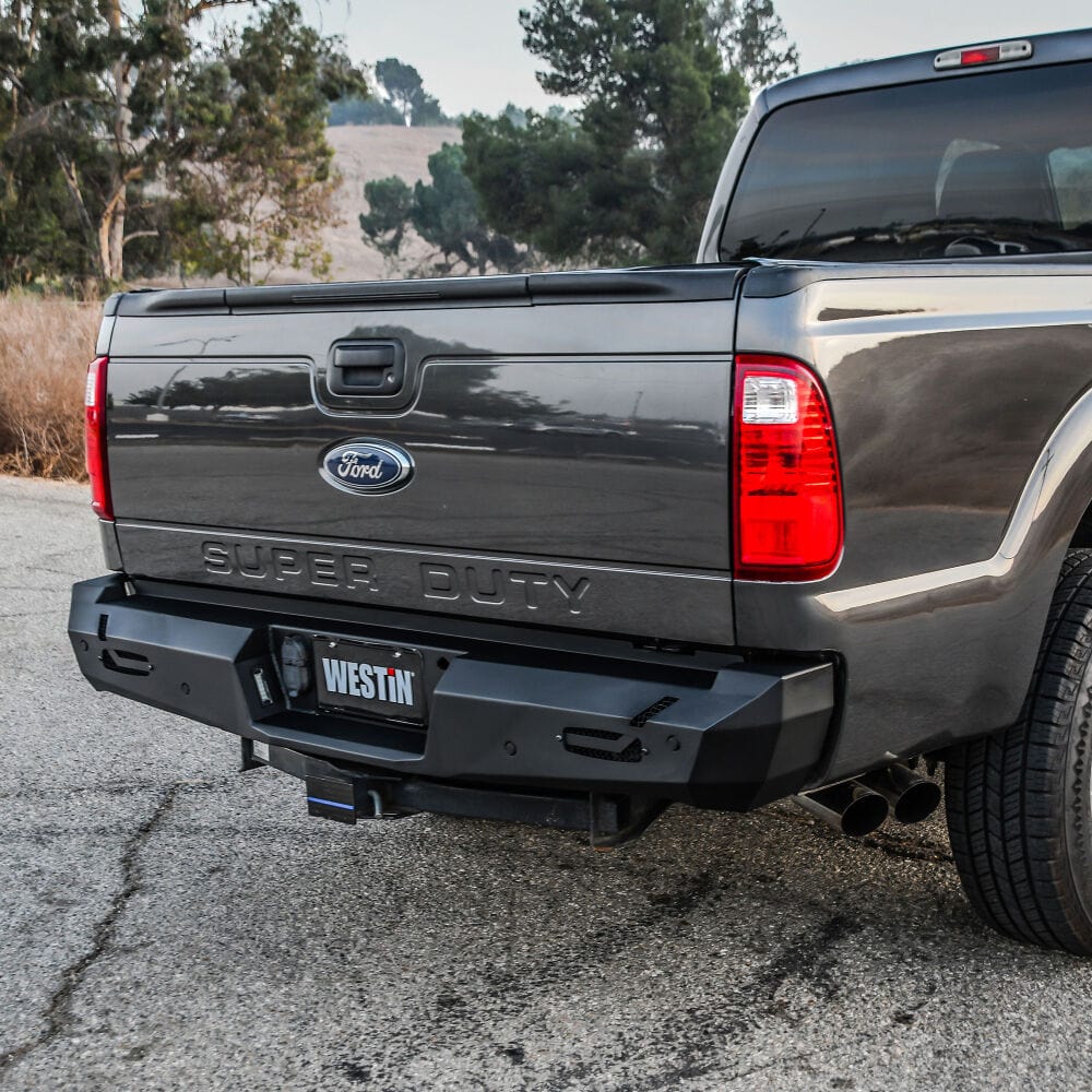 Westin 58 - 421205 Ford F250/F350 Superduty 2011 - 2016 Pro - Series Rear Bumper Black Finish - Rugged Truck Gear