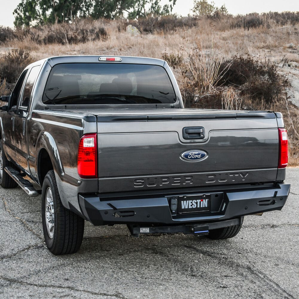 Westin 58 - 421205 Ford F250/F350 Superduty 2011 - 2016 Pro - Series Rear Bumper Black Finish - Rugged Truck Gear