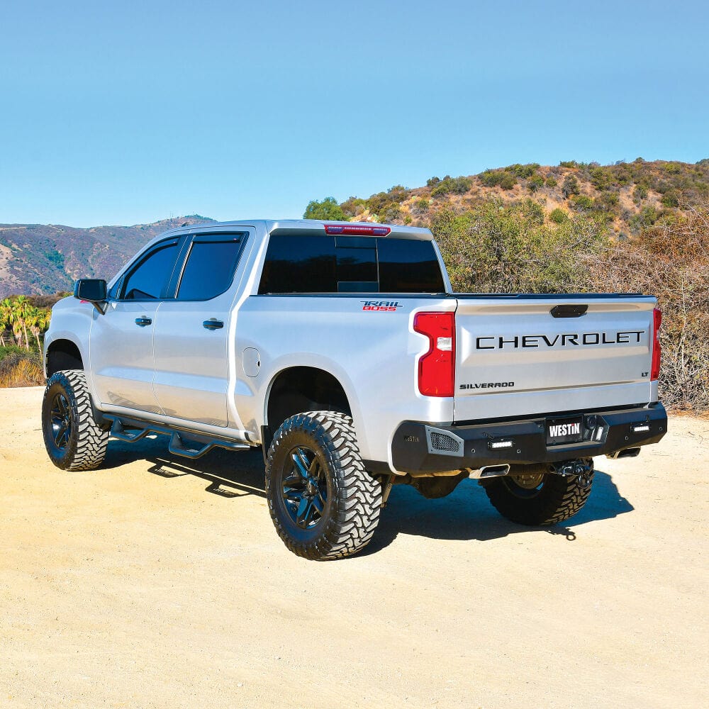 Westin 58 - 421215 Chevy Silverado 2500/3500 HD 2020 - 2024 Pro - Series Rear Bumper Black Finish - Rugged Truck Gear