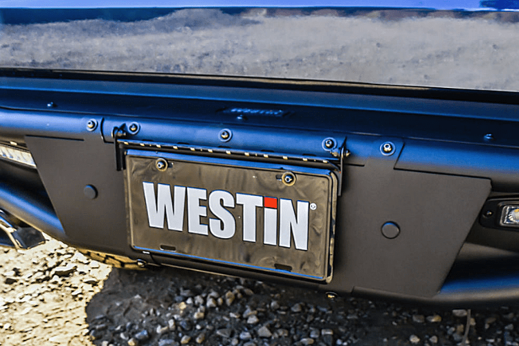 Westin 58 - 81215 GMC Sierra 1500 2019 - 2022 Outlaw Rear Bumper Black Finish - Rugged Truck Gear