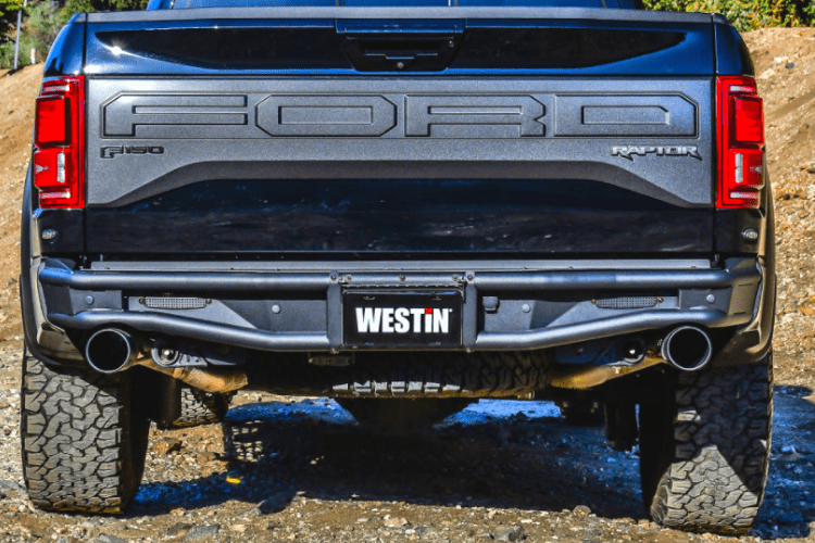 Westin 58 - 82025 Ford F150 Raptor 2017 - 2020 Outlaw Rear Bumper - Rugged Truck Gear