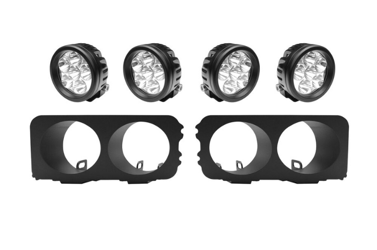 Westin 58 - 9905 Outlaw/Pro - Mod Bumper LED Light Kit Round - Rugged Truck Gear