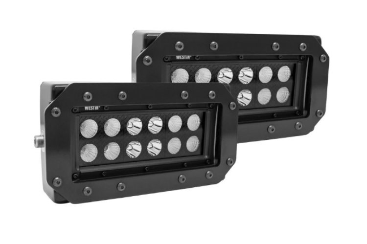 Westin HDX 57 - 0025 B - Force 6" LED Light Kit Flush Mount - Rugged Truck Gear