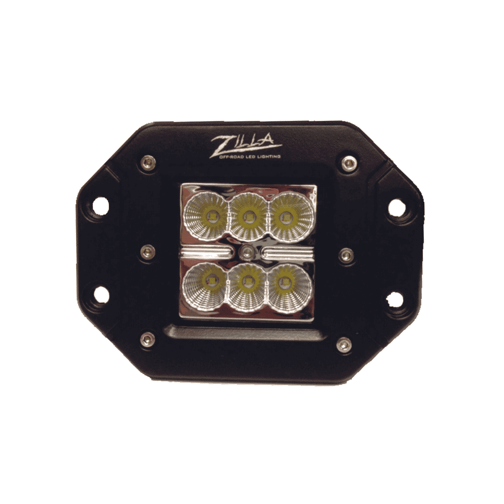 Zilla Flush Mount 3″ Cube LED Light - Rugged Truck Gear
